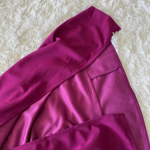 Maniju Colorblock One Shoulder Dress - Size S (Red/Purple) - Picture 9 of 10